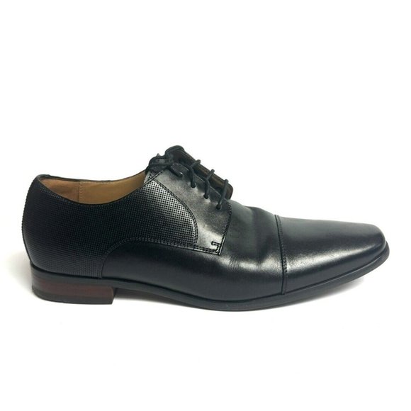 Florsheim Mens Postino Cap Oxford Black Size 10.5 D(M)